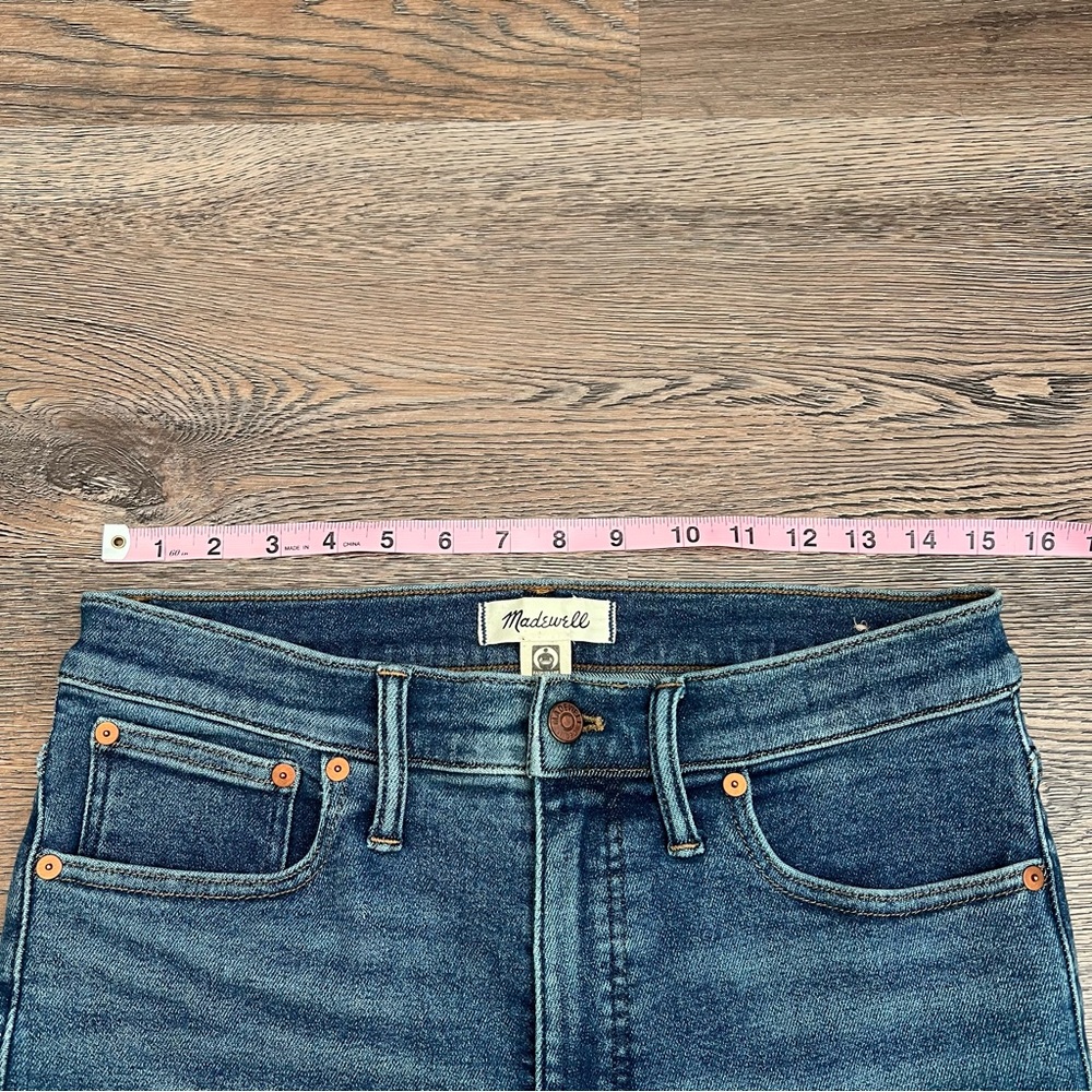 ❄️ Madewell Cali Demi-Boot Jeans Medium Wash Size 29 Stretch - Picture 11 of 14